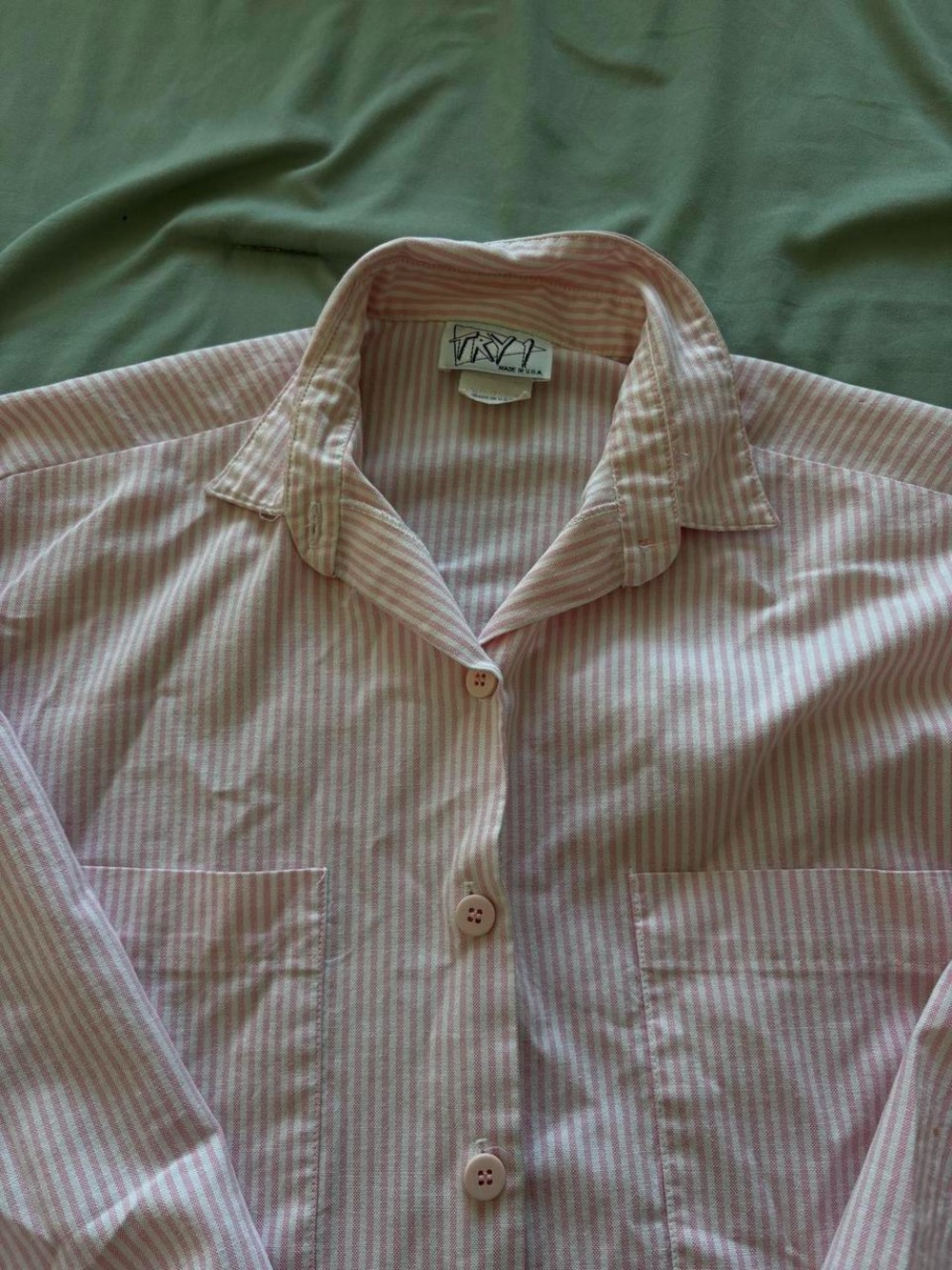 Pink Striped Button-Down Shirt
